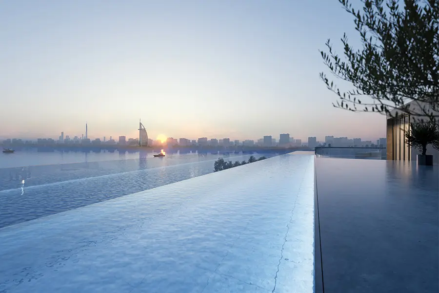 Armani Beach Residences — Infinity pool & skyline