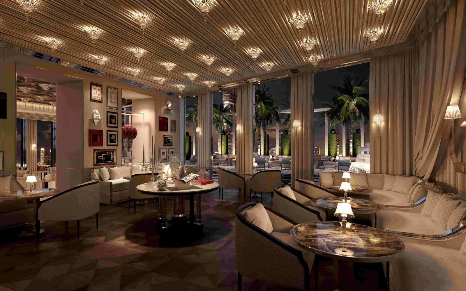 Baccarat Residences Dubai — Crystal bar & lounge