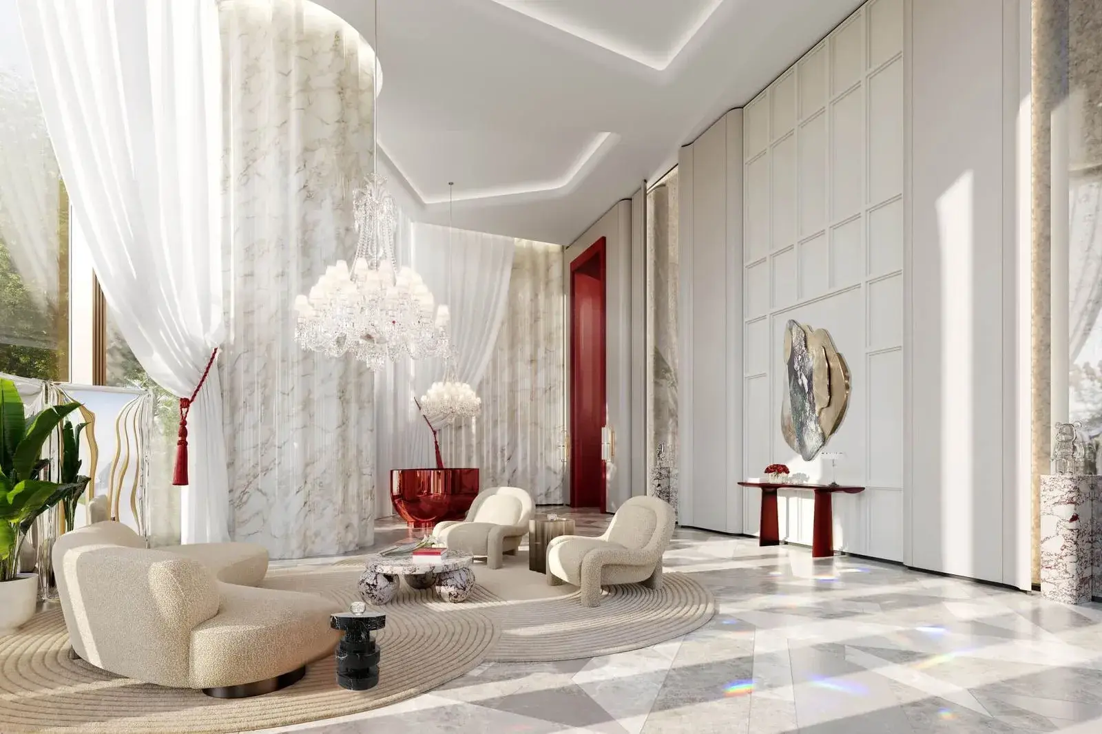 Baccarat Residences Dubai — Residences lobby