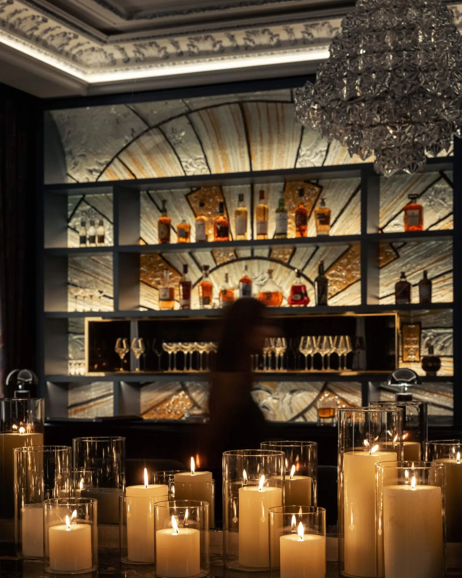 Le Bar de la Maison on a candlelit evening — Maison Bauchart