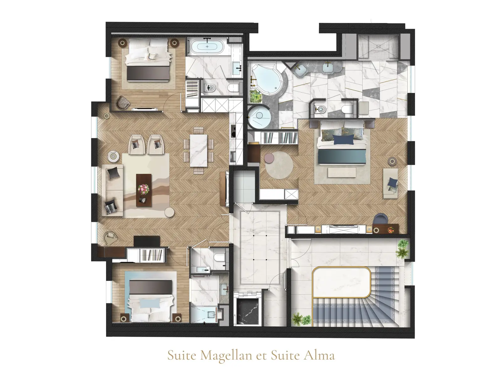 Official floor plan — Apartment IV