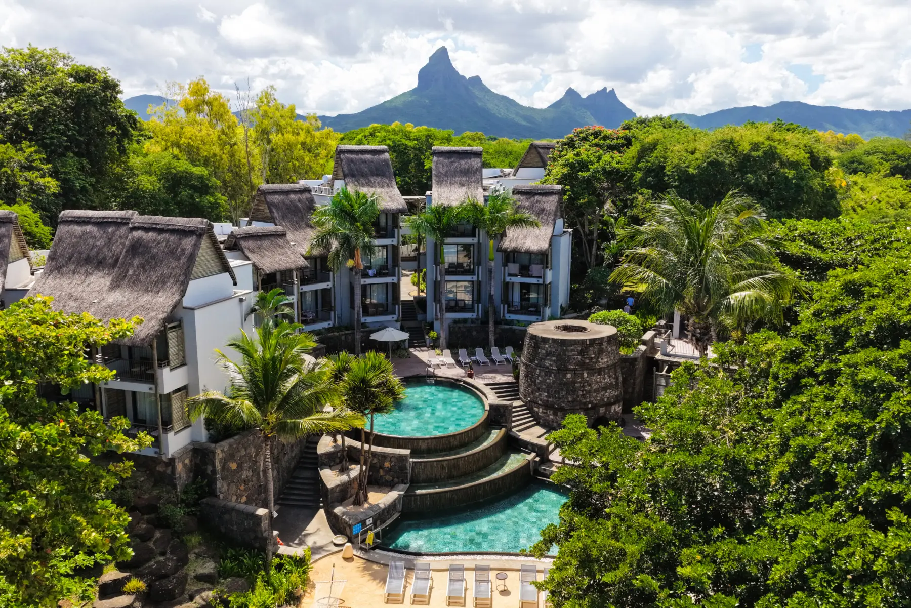 The Tamarina Boutique Hotel from above