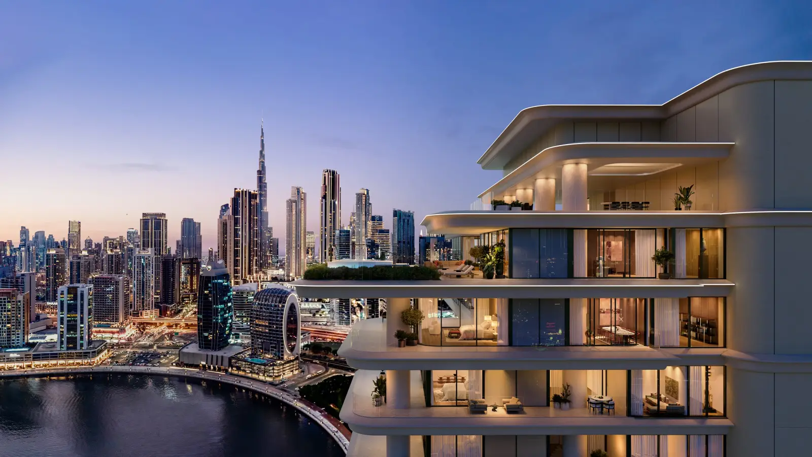 Le Celestial Penthouse, unique au sommet de Vela Viento, Marasi Bay, Dubaï