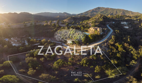 Terrain vue vallée La Zagaleta — Homesite 623