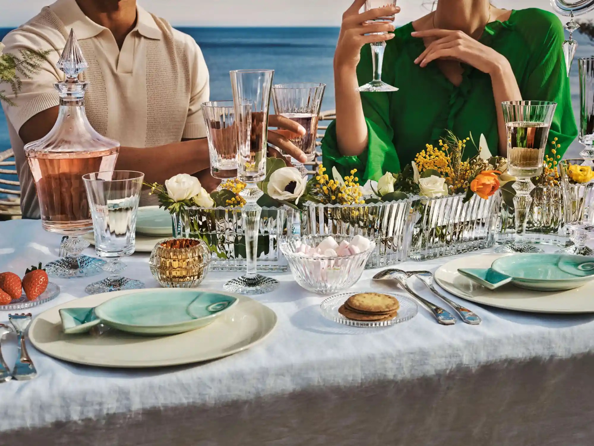 Baccarat Maldives — The Bar at Baccarat with signature crystal